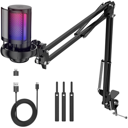 Gaming mikrofon mit arm - arm, rgb