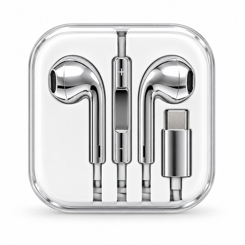 Earpods usb chrome silber - usb-c,