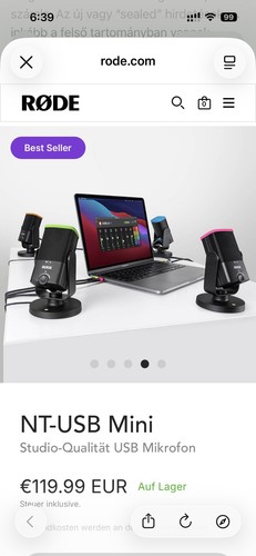 Rode usb mini - nt-usb, mikrofon