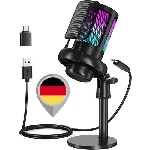 Gaming usb mikrofon rgb - mikrofon,
