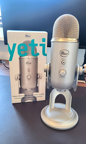 Blue yeti usb mikrofon - yeti, silber