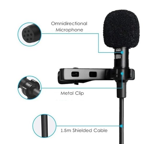 Usb lavalier mikrofon - usb-c,